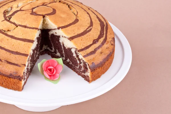 Marble cake — Stock Photo, Image