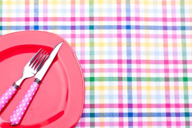 boş tabak ve çatal, bıçak