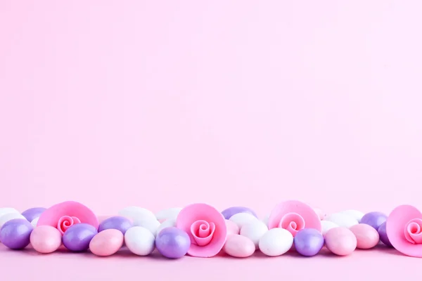 설탕 코팅 아몬드 초콜릿 사탕 — 스톡 사진