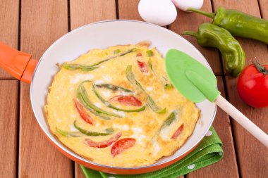 kırmadan biber ve domates ile