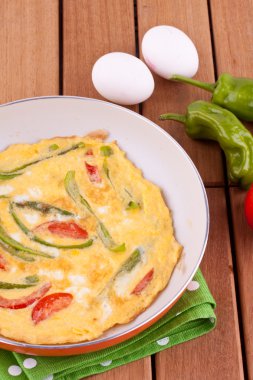 kırmadan biber ve domates ile