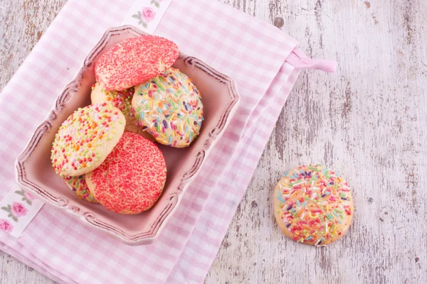 Sugar srpinkles cookies — Stock Photo, Image