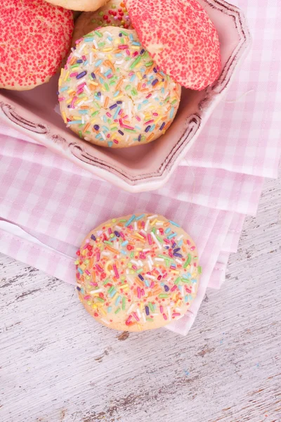 Azúcar srpinkles galletas — Foto de Stock