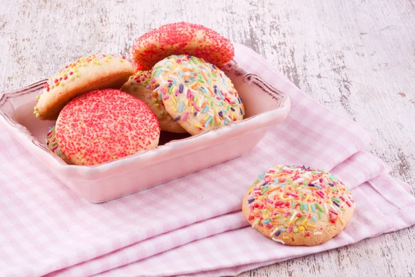 Sugar srpinkles cookies — Stock Photo, Image