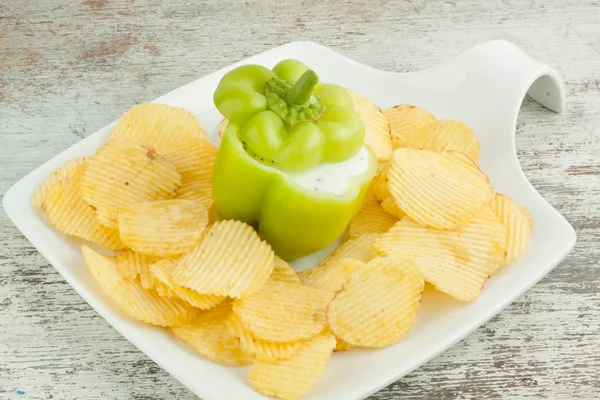 Kartoffelchips — Stockfoto