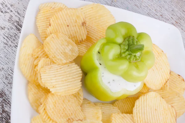 Aardappelchips — Stockfoto