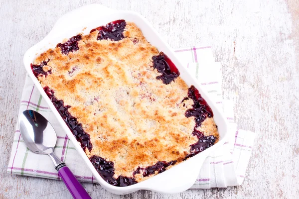 Crumble van kersen — Stockfoto