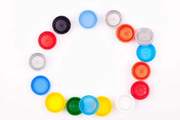 Plastic bottle caps — Stock Photo, Image