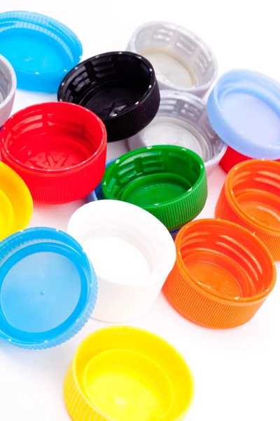 Plastic bottle caps — Stock Photo, Image