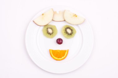 meyve üzerinde yüz