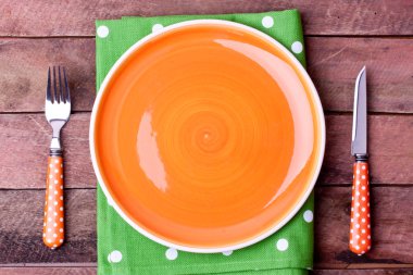 boş tabak ve çatal, bıçak