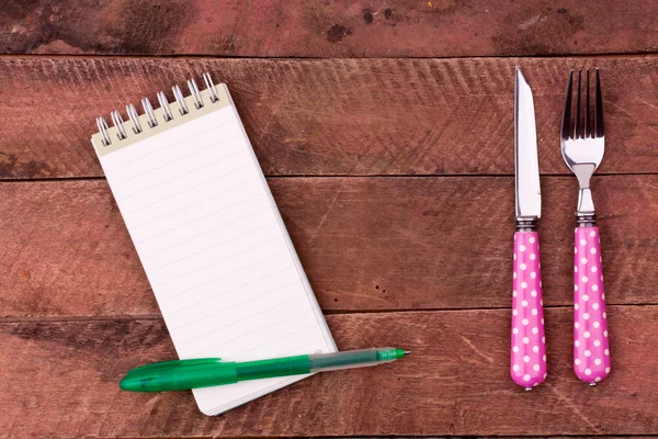 Cuaderno para la receta —  Fotos de Stock