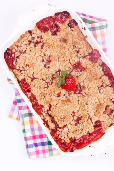 Strawberry crumble — Stock Photo, Image