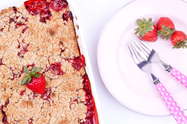 Crumble de fresa — Foto de Stock