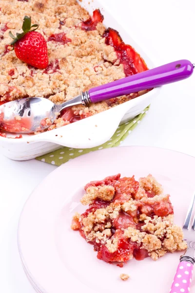 Crumble de fresa — Foto de Stock