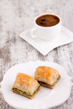 Baklava ve Türk kahvesi