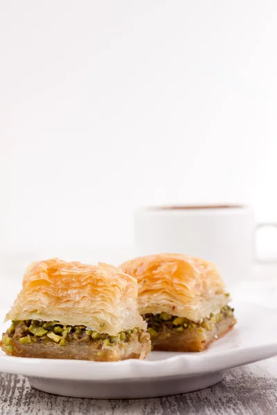 Baklava и турецкий кофе — стоковое фото