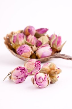 Gül tomurcukları kurutulmuş