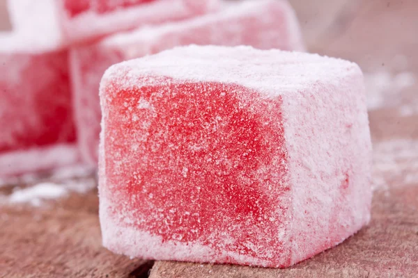 Turkish delight with rose flavour — Stock Photo, Image