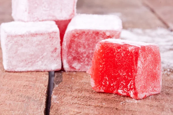 Turkish delight with rose flavour — Stock Photo, Image