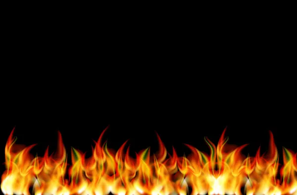 Realistic Fire Vector — Stock Vector