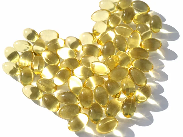 Omega-3 capsules — Stockfoto