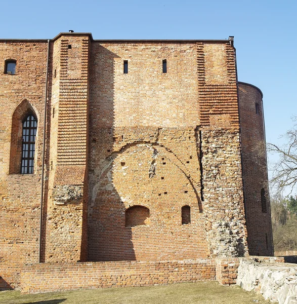 Středověký germánský hrad v swiecie — Stock fotografie