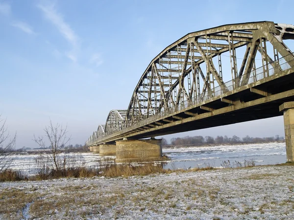 Puente sobre el río Vístula — Foto de Stock