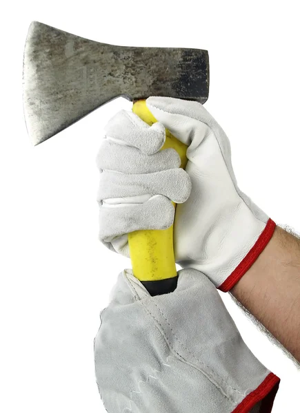 Axes in the white background — Stock Photo, Image