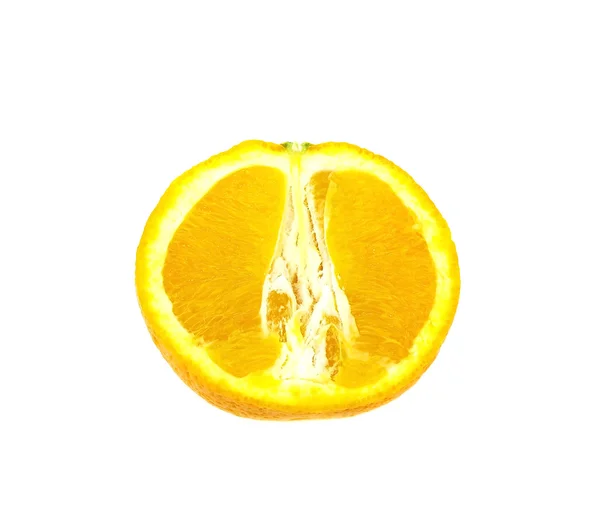 Orangenscheiben auf Weiß — Stockfoto