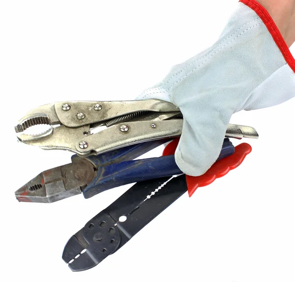 Tools in hand — Stock Photo, Image