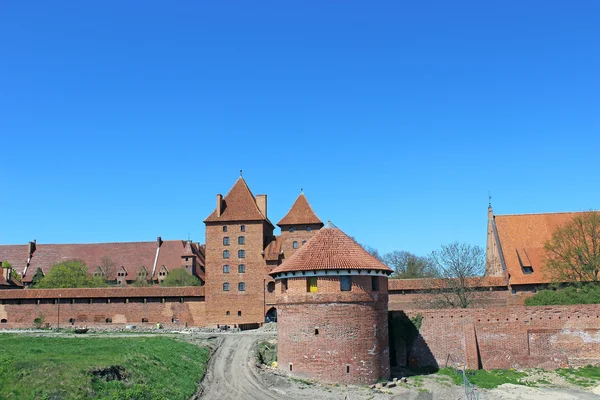 Pomerania bölgesindeki Polonya Malbork castle. UNESCO Dünya — Stok fotoğraf