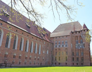 pomerania bölgesindeki Polonya Malbork castle. UNESCO Dünya