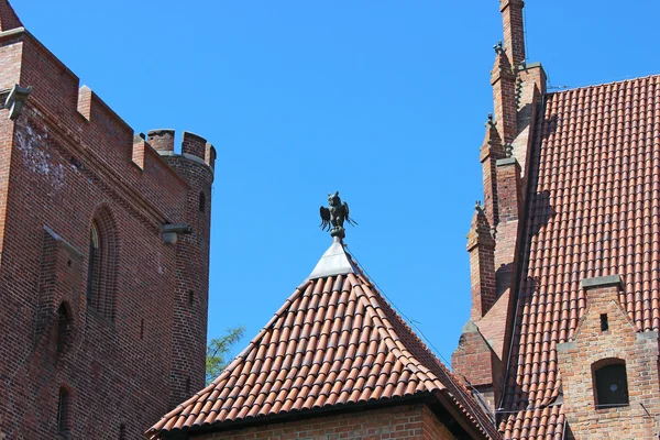 Pomerania bölgesindeki Polonya Malbork castle. UNESCO Dünya — Stok fotoğraf