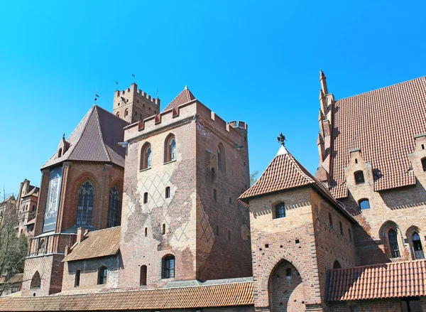 Malbork castle in Pomerania region of Poland. UNESCO World — Stock Photo, Image