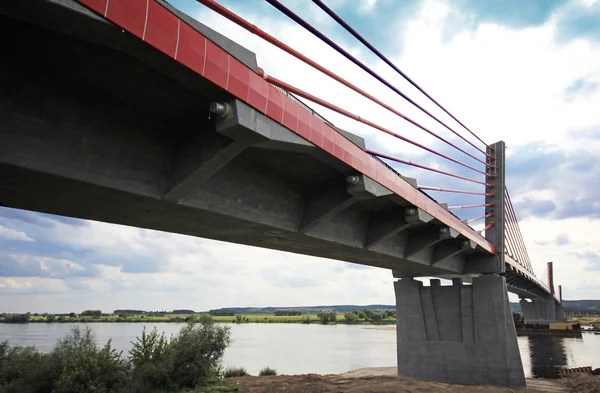 Kwidzyn, Polen - brug over de Wisła — Stockfoto