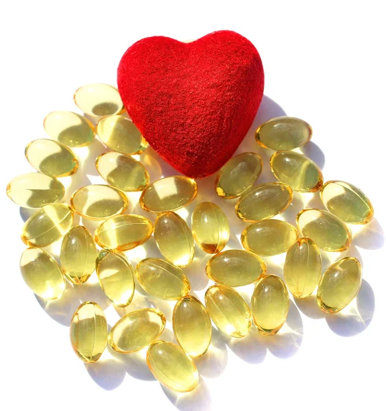 Regalo Omega 3 para el corazón —  Fotos de Stock