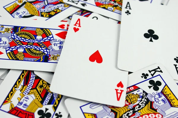 Jugar a las cartas — Foto de Stock