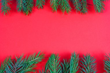 izole Noel yeşil çerçeve