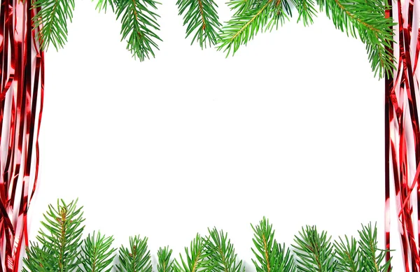 Christmas green framework isolated — Stock Photo, Image