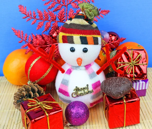 Christmas Ornament och apelsiner — Stockfoto
