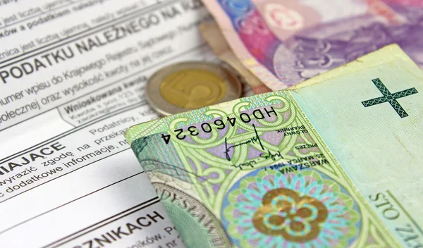 Polish income tax PIT-37 — Stock Photo, Image