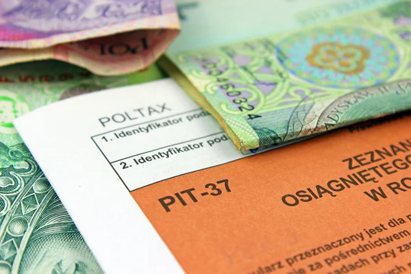 Imposto sobre o rendimento polaco PIT-37 — Fotografia de Stock