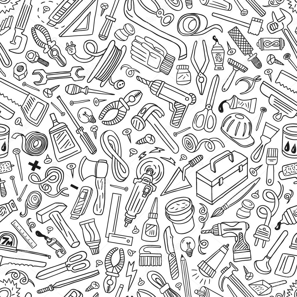 Pattern St Tool Definition | working tools seamless vector pattern stock vector Pattern St Tool Definition | working tools seamless vector pattern stock vector