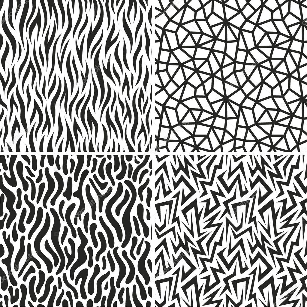 seamless abstract vector backgrounds set