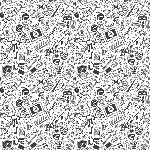 Web-Doodles nahtlosen Hintergrund — Stockvektor