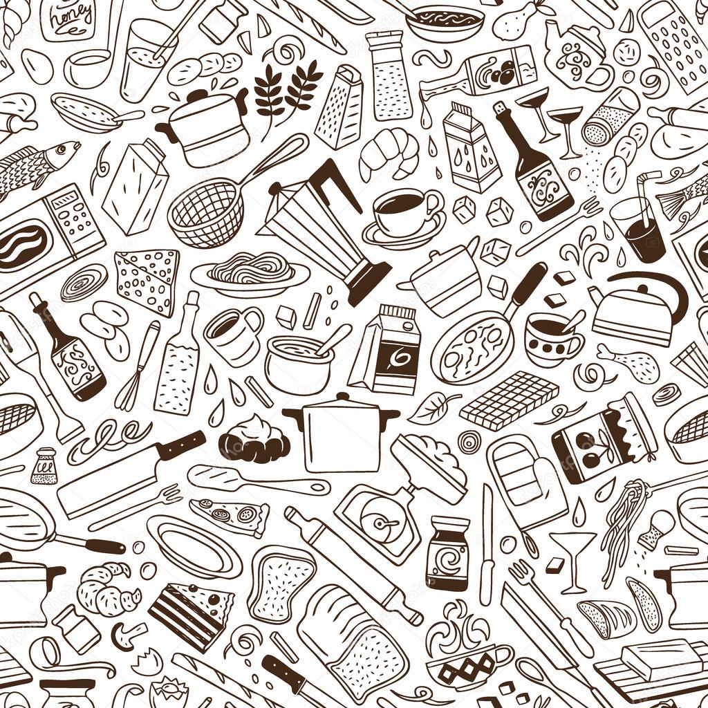 Cookery - seamless pattern