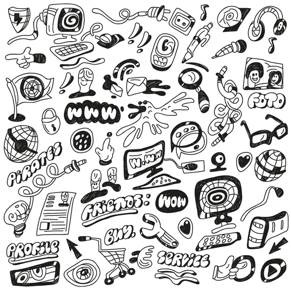 Web doodles — Stock Vector