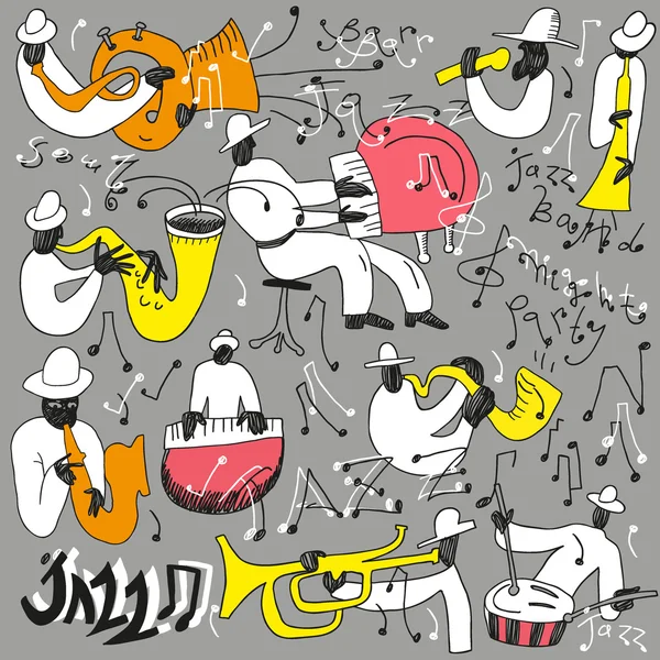 Jazz musicians — Stock Vector