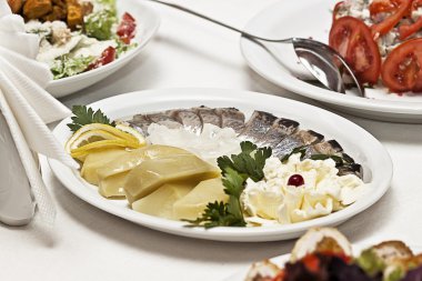 ringa balığı patates ile gelen snack